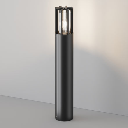 Maytoni Stâlp de grădină negru Barrel H 75cm, Ø12cm