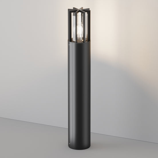 Maytoni Stâlp de grădină negru Barrel H 75cm, Ø12cm