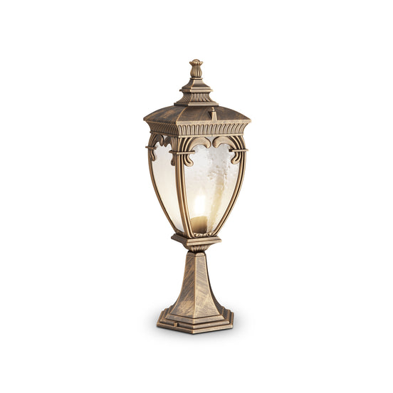 Maytoni Stâlp de grădină negru/auriu Fleur  Ø15cm, H 48,5cm
