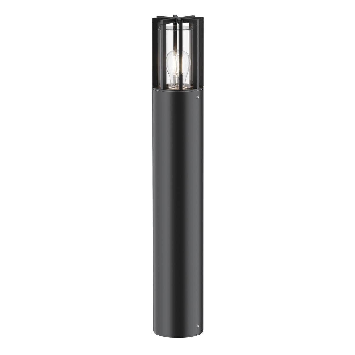 Maytoni Stâlp de grădină negru Barrel H 75cm, Ø12cm