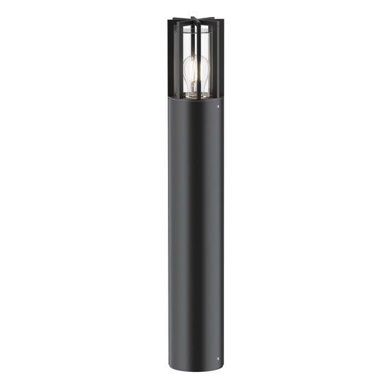 Maytoni Stâlp de grădină negru Barrel H 75cm, Ø12cm