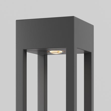 Maytoni Stâlp de grădină negru Elbe 200Hx11 cm