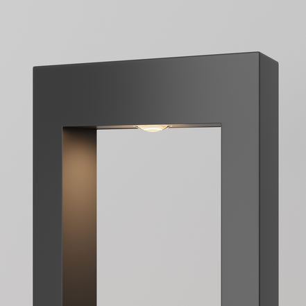 Maytoni Stâlp de grădină negru Bonn 100Hx20 cm