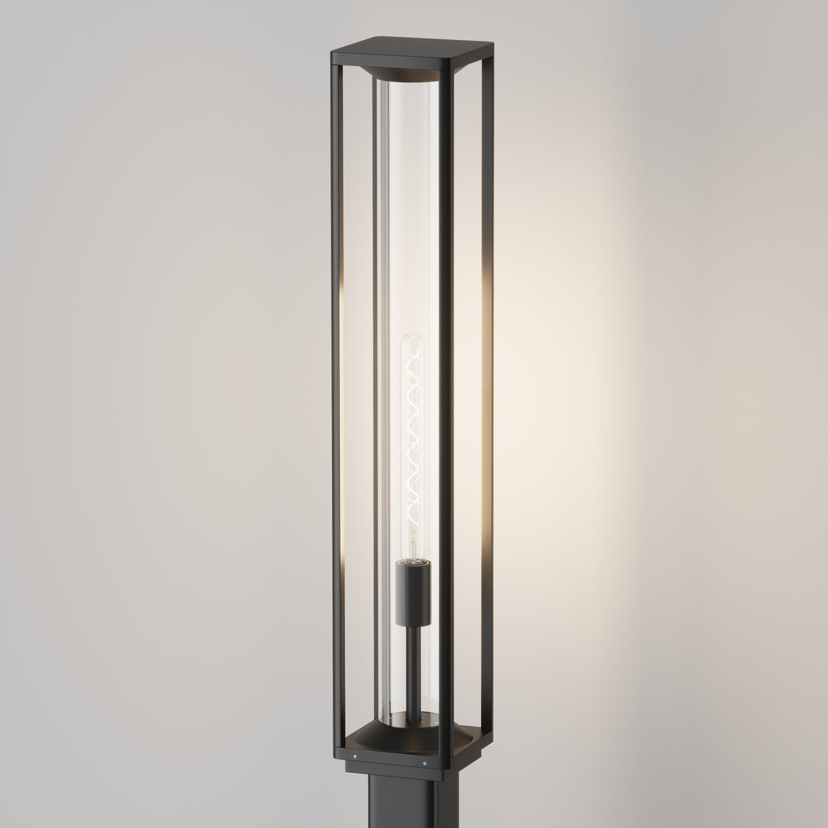 Maytoni Stâlp de grădină negru Cell 220Hx14,5 cm