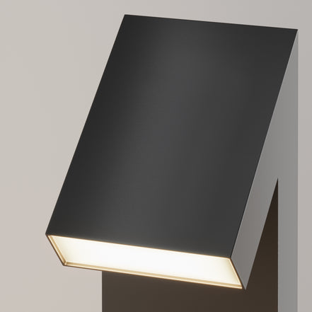 Maytoni Stâlp de grădină negru Guss 90Hx20 cm