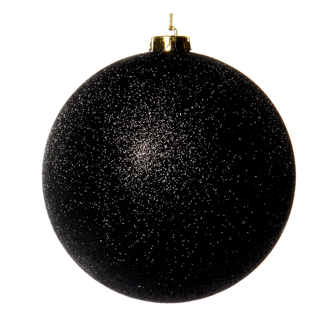 Glob cu sclipici negru 15cm