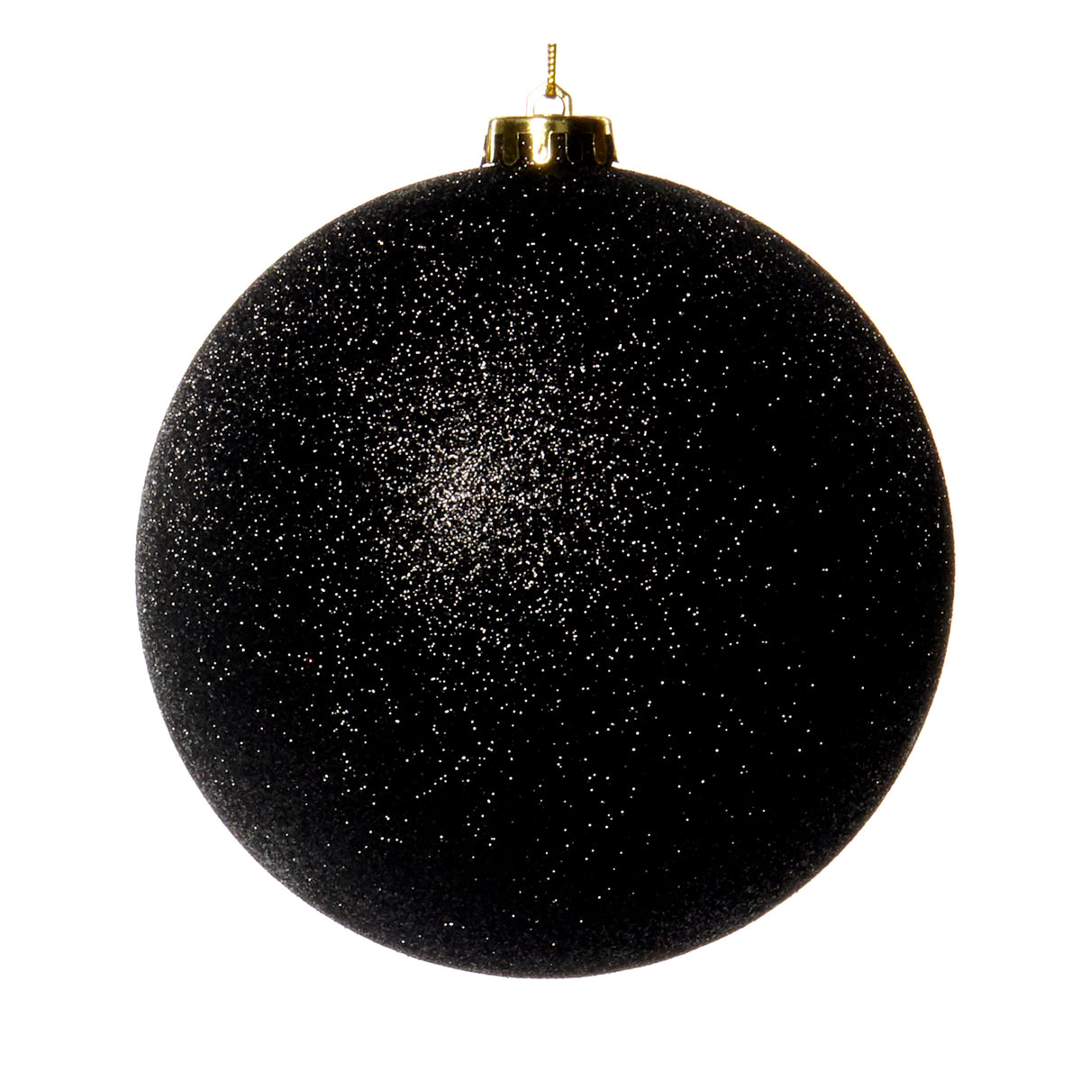 Glob cu sclipici negru 15cm