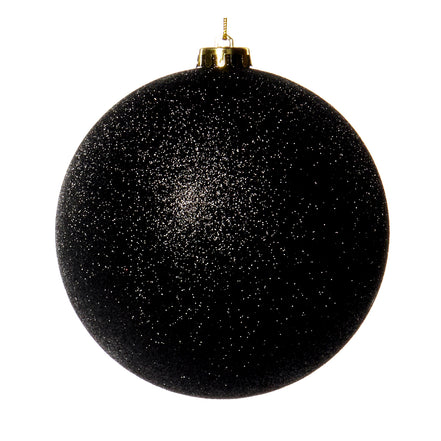 Glob cu sclipici negru 15cm
