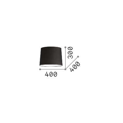 Abajur conic Set Up D40 H30, negru – desen tehnic cu dimensiuni