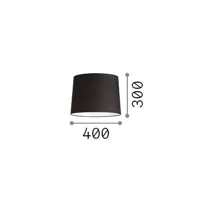 Abajur conic Set Up D40 H30, taupe – desen tehnic cu dimensiuni