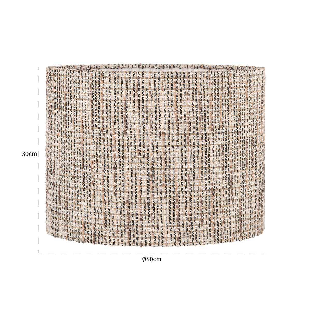 Abajur Philou, trendy nature, Ø 40 cm – desen tehnic cu dimensiuni