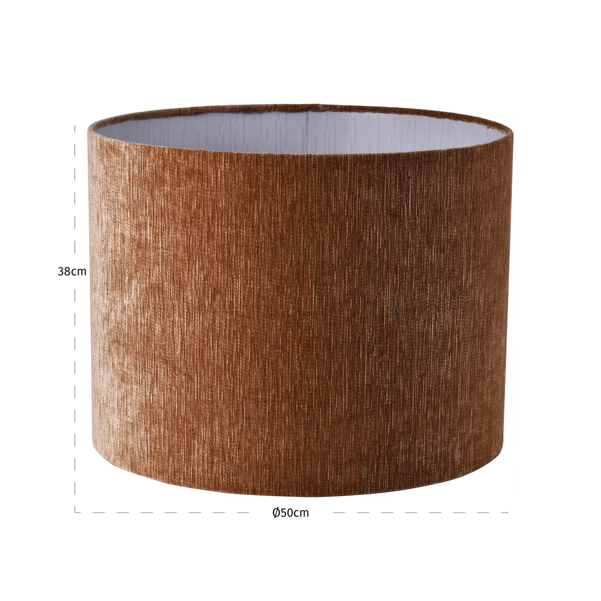 Abajur Zena, leopard bej, Ø 40 cm – desen tehnic cu dimensiuni