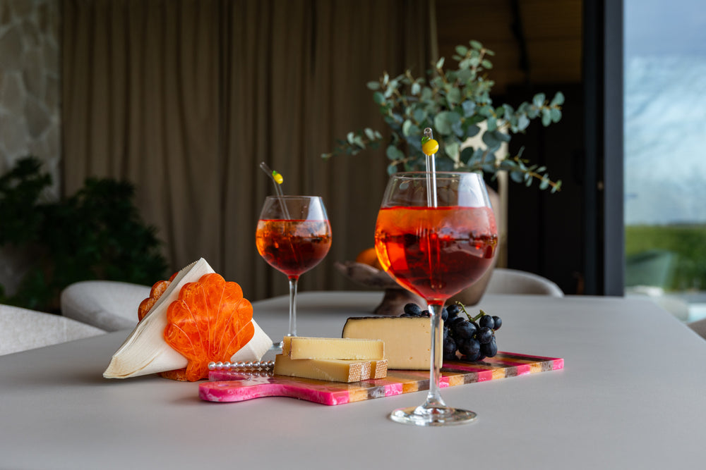 Accesoriu pentru vin și bar Shelly, portocaliu, suport pentru șervețele – ambient
