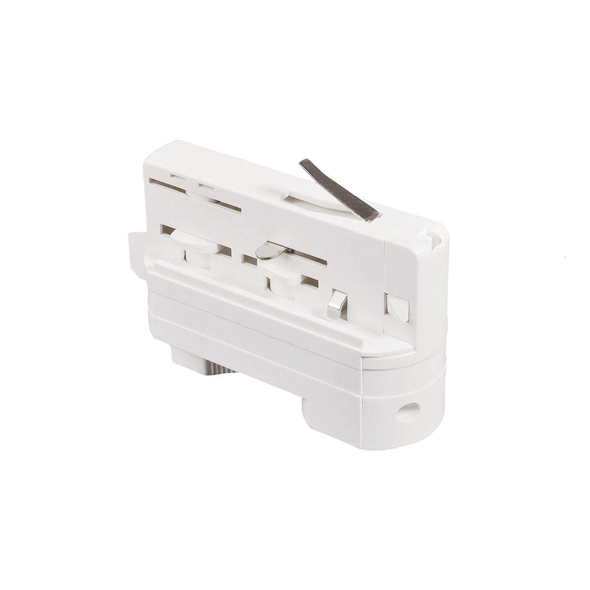 Adaptor pentru șină trifazat Link 3 poli On-Off, alb