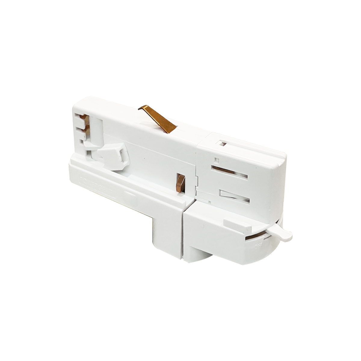 Adaptor pentru șină trifazat Link 5 poli DALI, alb