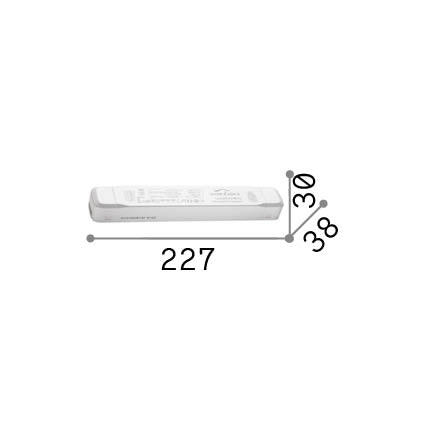 Alimentator Deva On-Off 150W 24Vdc – desen tehnic cu dimensiuni
