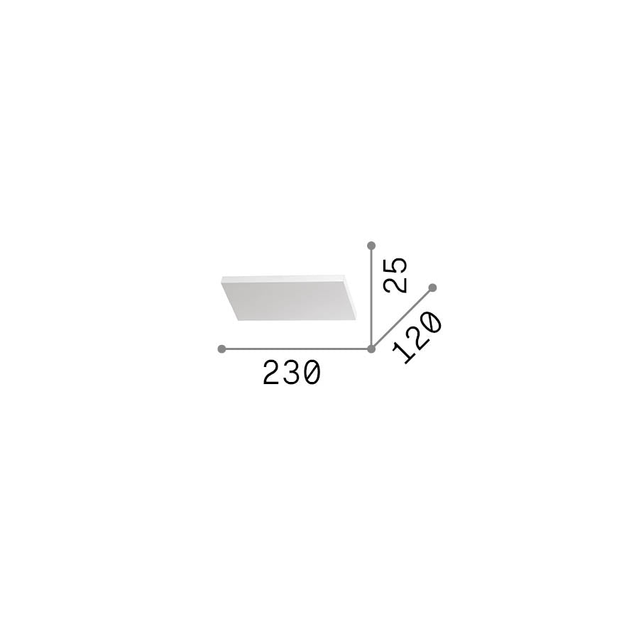 Aplică Block AP D230 – desen tehnic cu dimensiuni