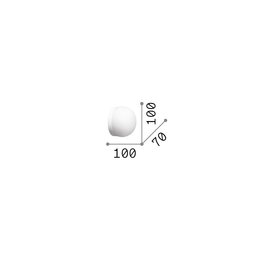 Aplică Cotton AP1 D10 – desen tehnic cu dimensiuni