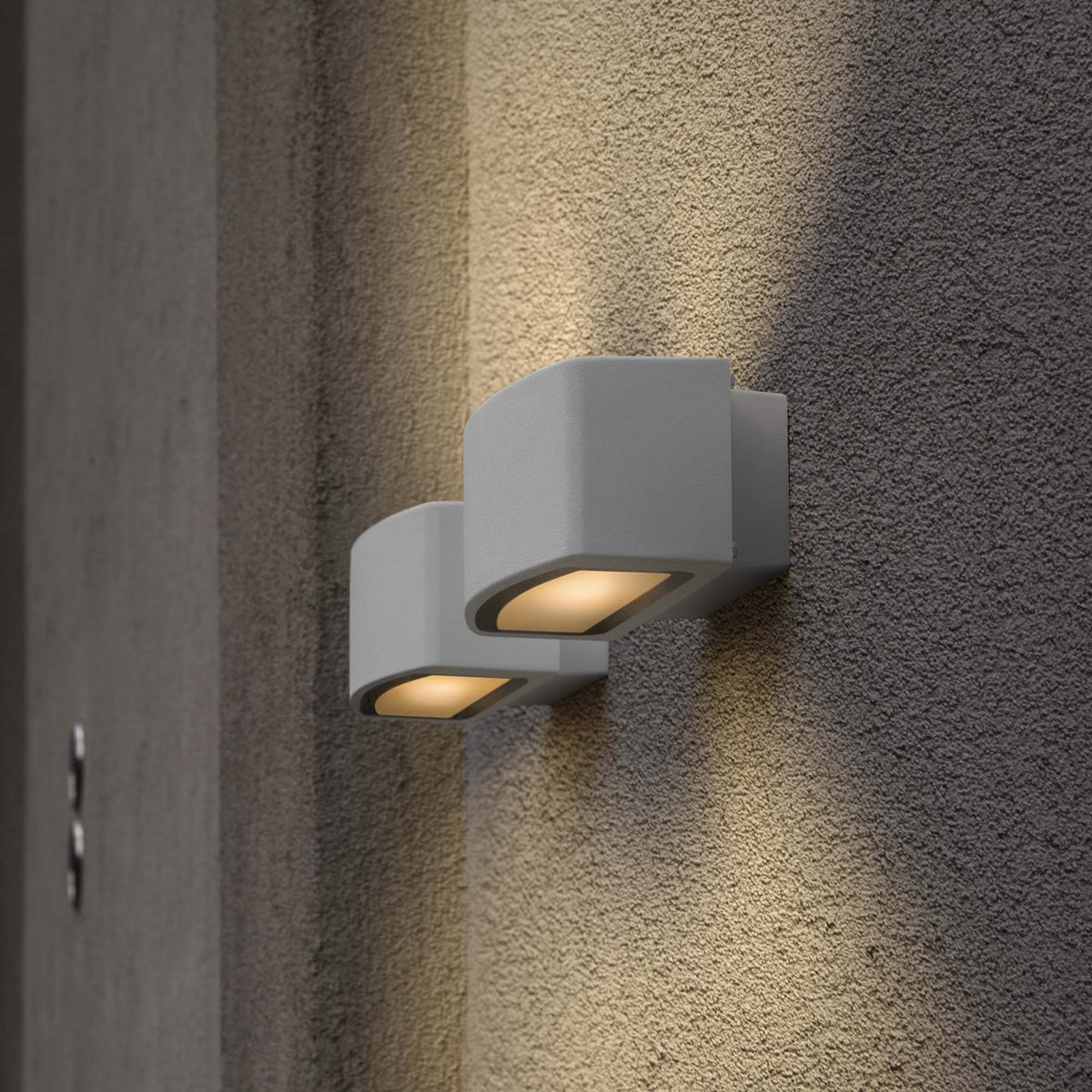 Aplică de exterior Andromeda AP1, alb – ambient