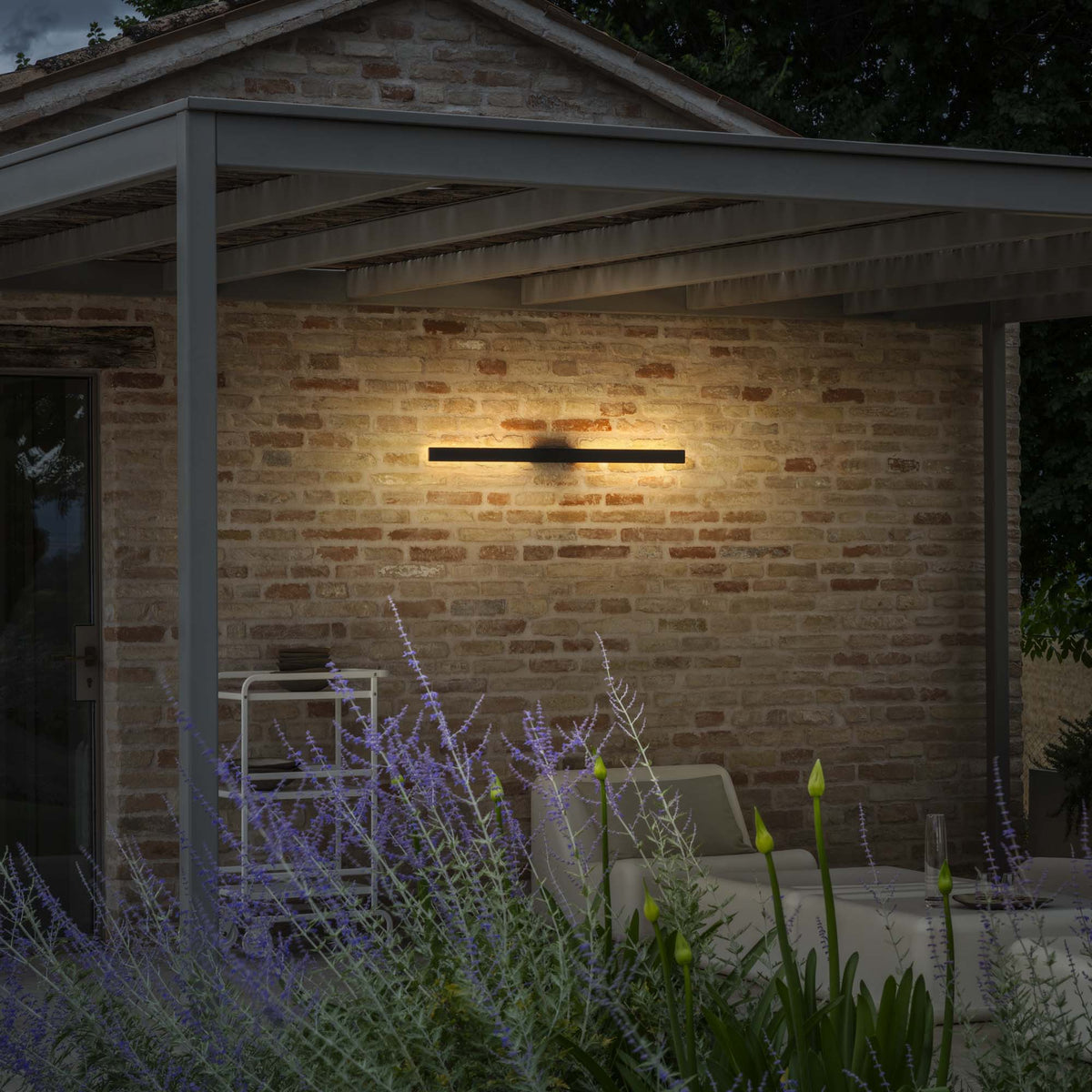 Aplică de exterior Linea AP D104, antracit – ambient