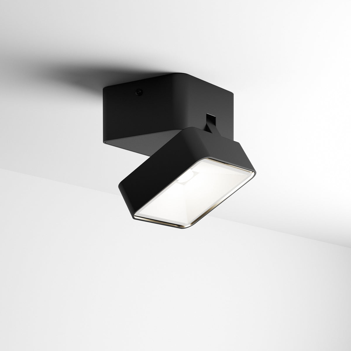 Aplică de exterior Omega AP pătrată 4000K, negru – ambient