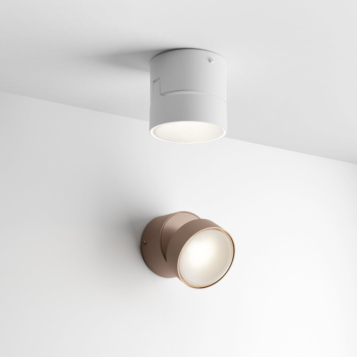 Aplică de exterior Omega AP rotundă 3000K, alb – ambient