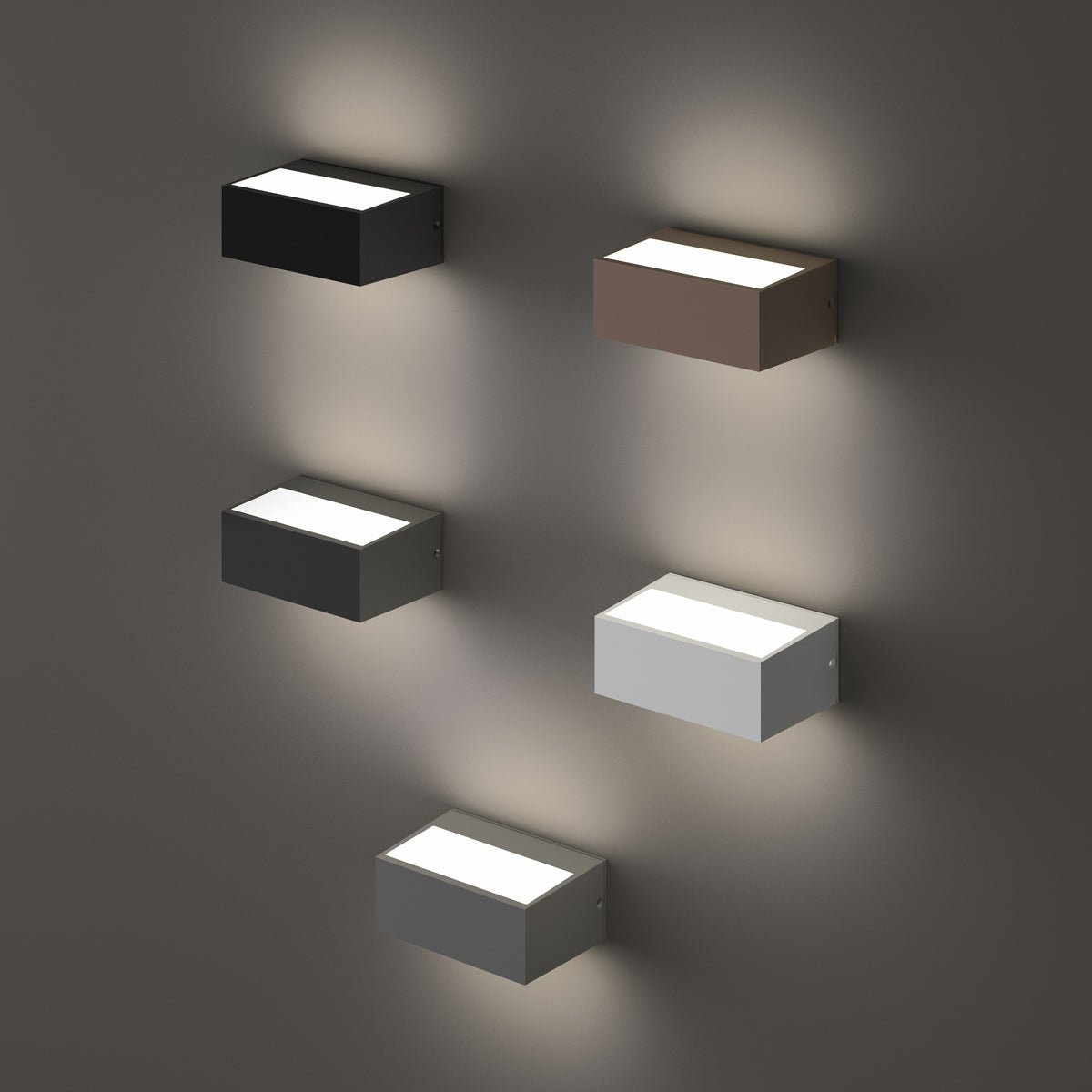 Aplică de exterior Twin AP1, antracit – ambient