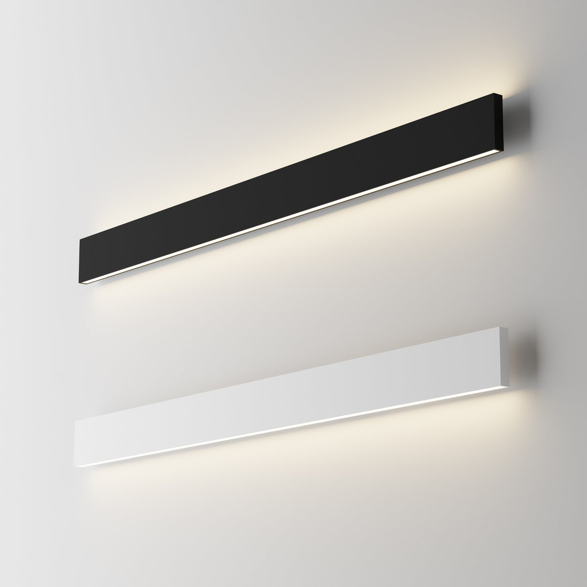 Aplică liniară Steel AP1 D20 mono-emisie fascicul larg 3000K, alb – ambient