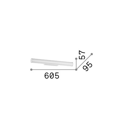 Aplică Pretty AP D060 – desen tehnic cu dimensiuni