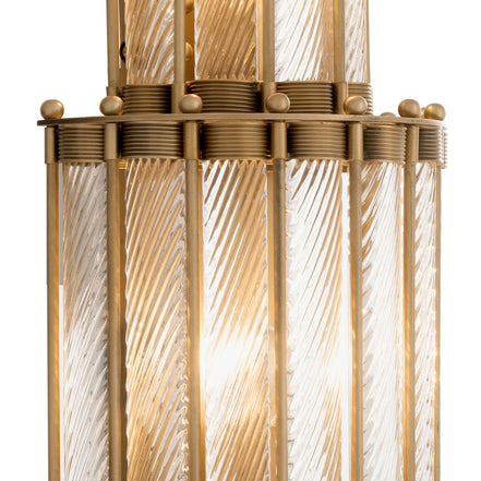 Aplică Tiziano XL, finisaj alamă antichizată