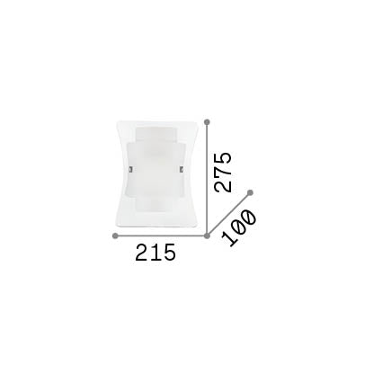 Aplică Triplo AP1 – desen tehnic cu dimensiuni
