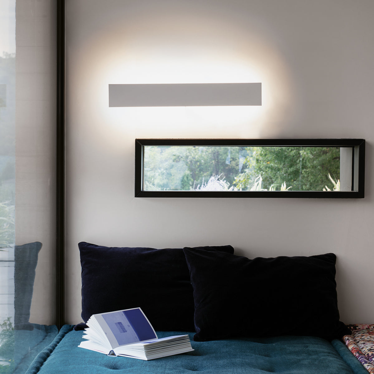 Aplică Zig Zag AP D53 pătrată 4000K, alb – ambient