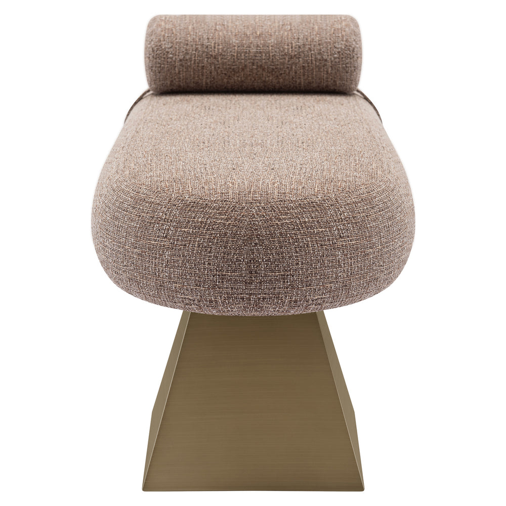 Băncuță Alexander Jones, tweed maro, ignifug (Geneva)