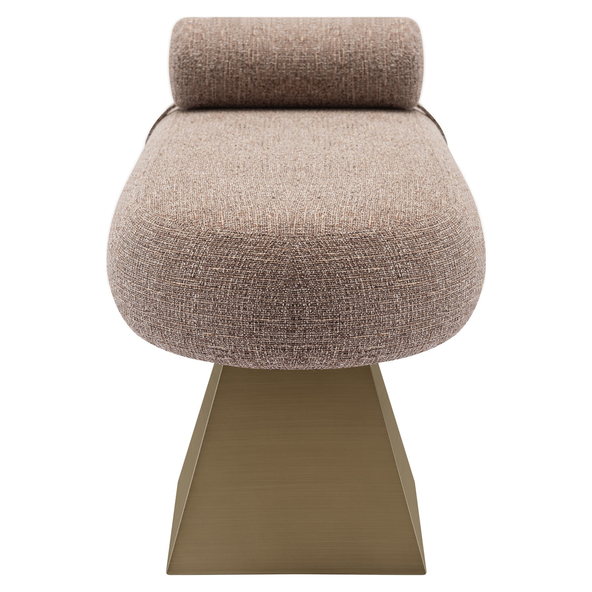 Băncuță Alexander Jones, tweed maro, ignifug (Geneva)
