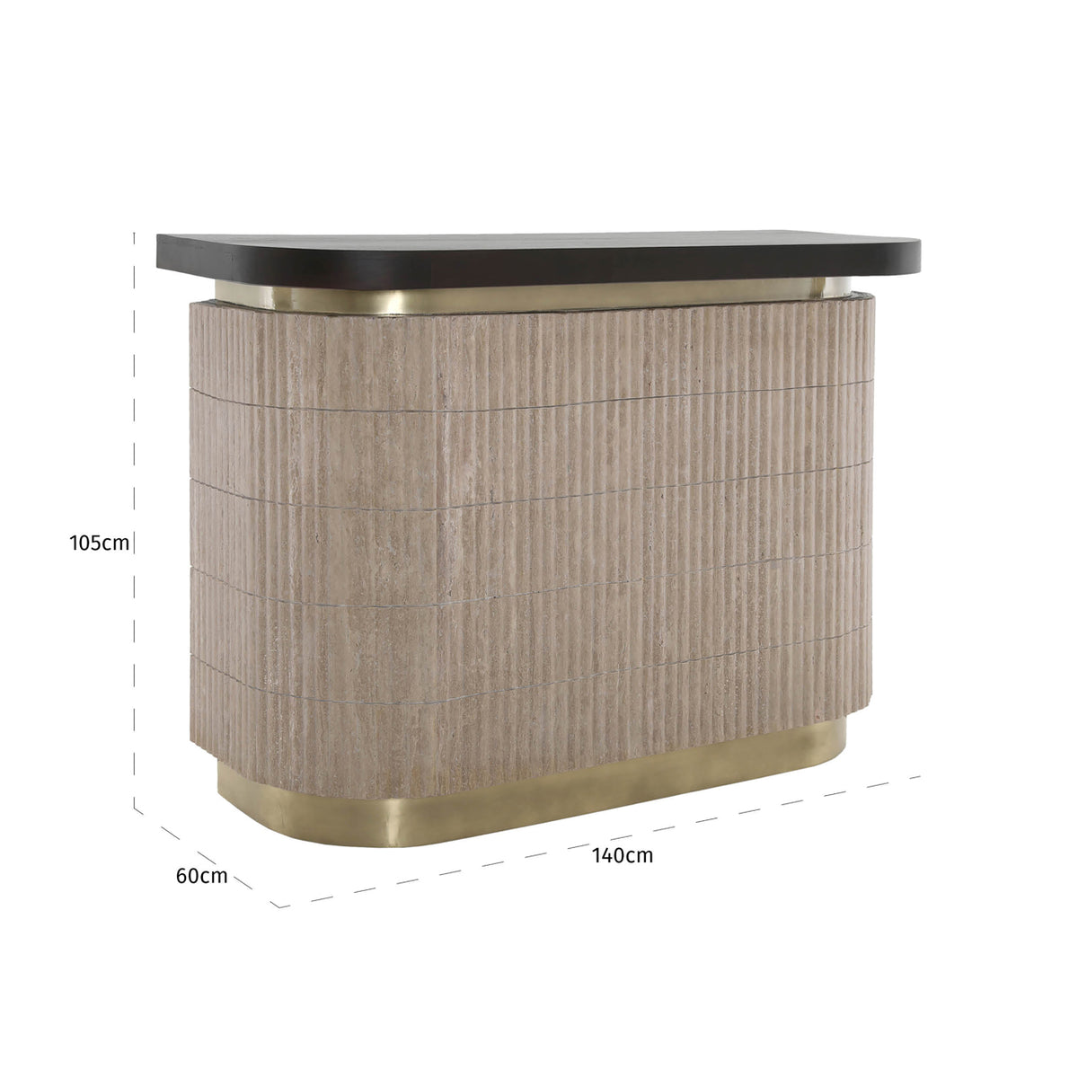 Bar Martini, bej – desen tehnic cu dimensiuni