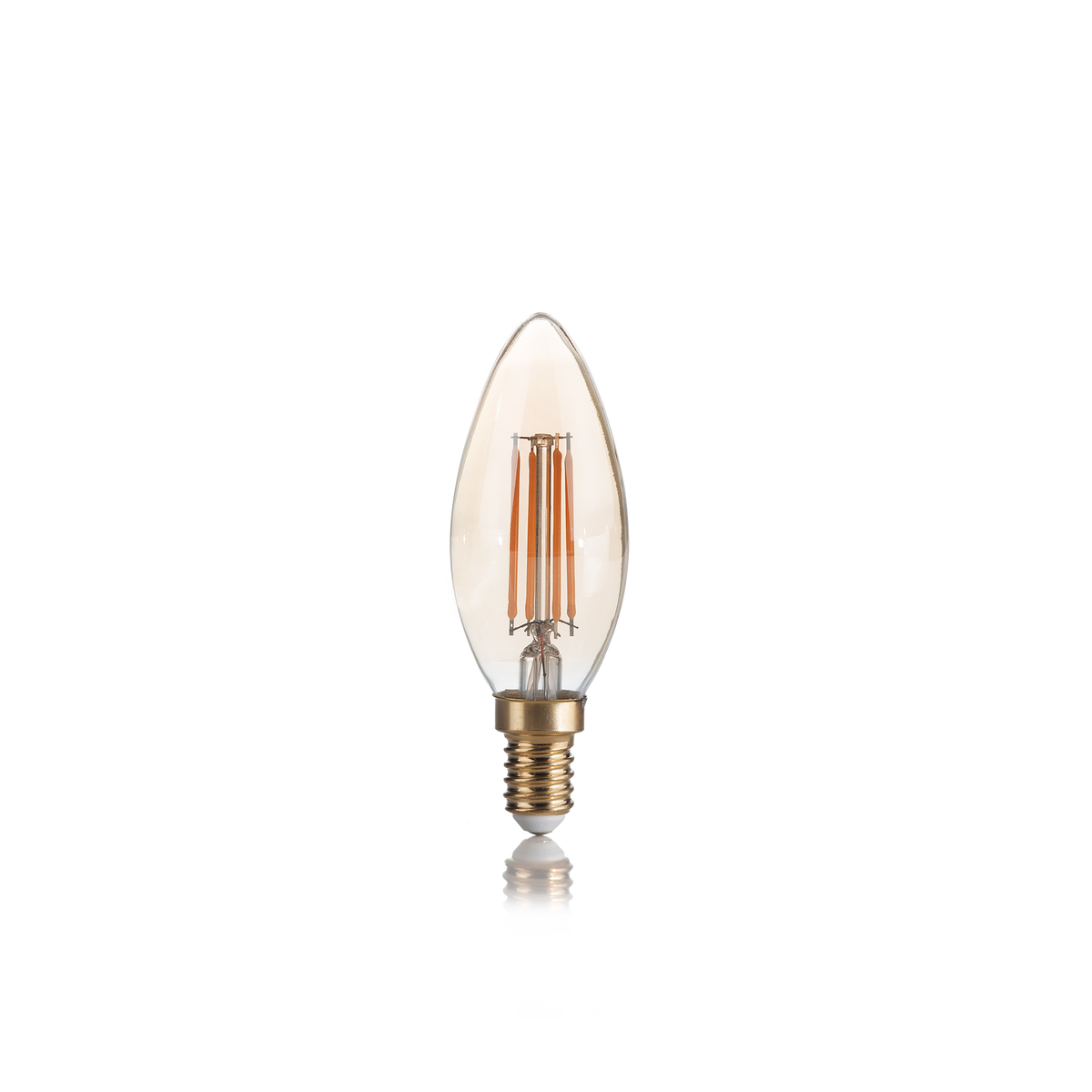 Bec LED E14 măslină 4W 2200K CRI80, chihlimbar