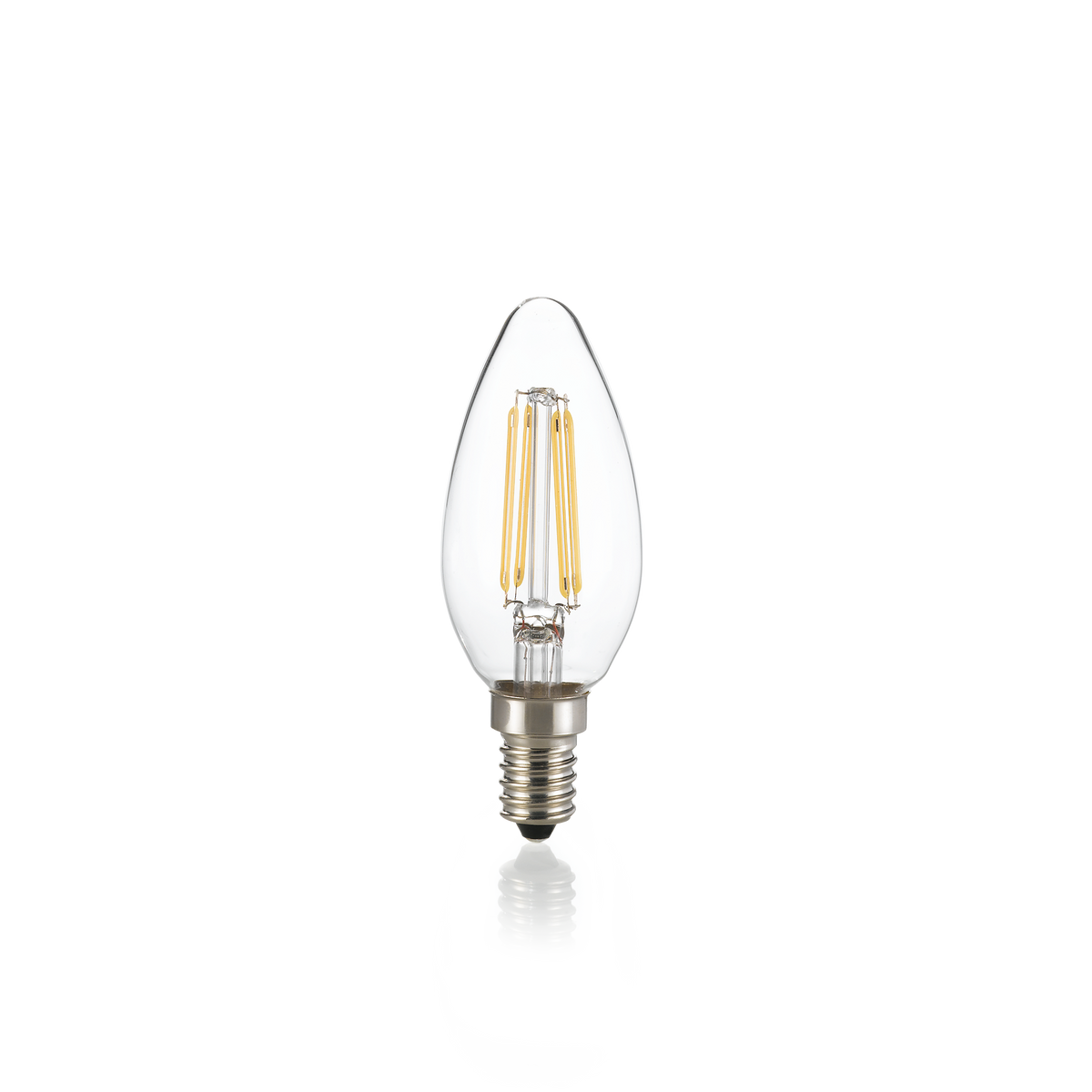 Bec LED E14 măslină 4W 2700K CRI80, transparent