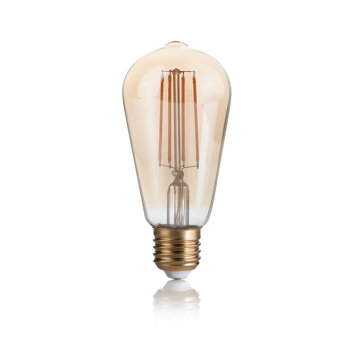 Bec LED E27 conic 4W 2200K CRI80 dimabil, chihlimbar