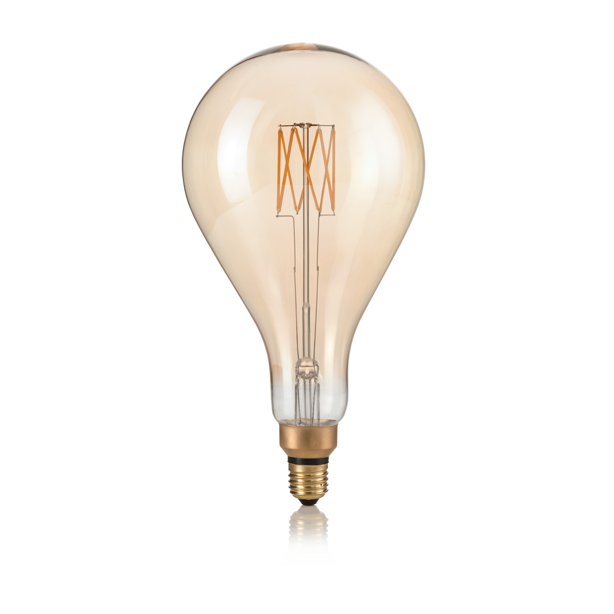 Bec LED E27 picătură 8W 2200K CRI80, chihlimbar
