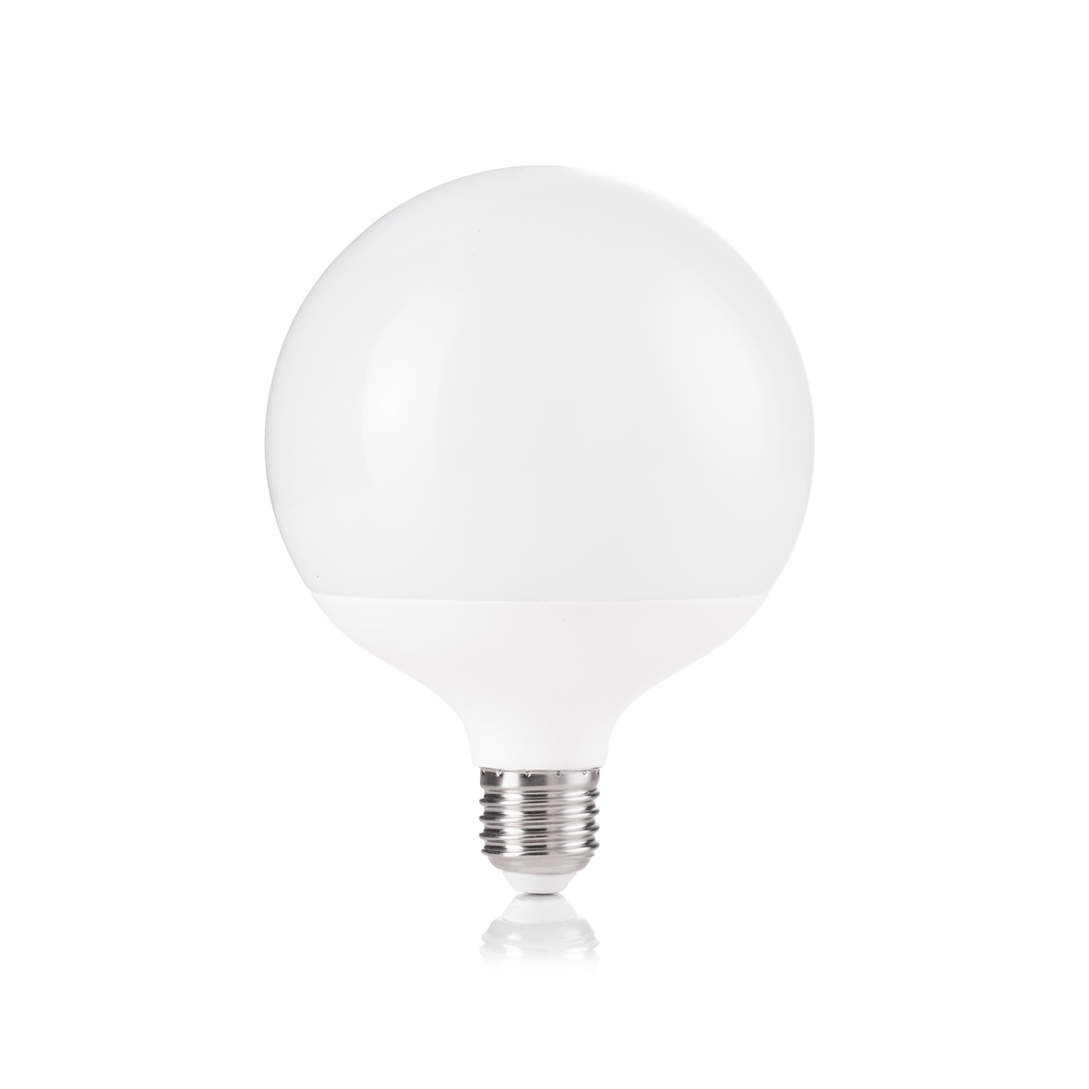Bec LED E27 sferic D125 18W 3000K CRI80, alb