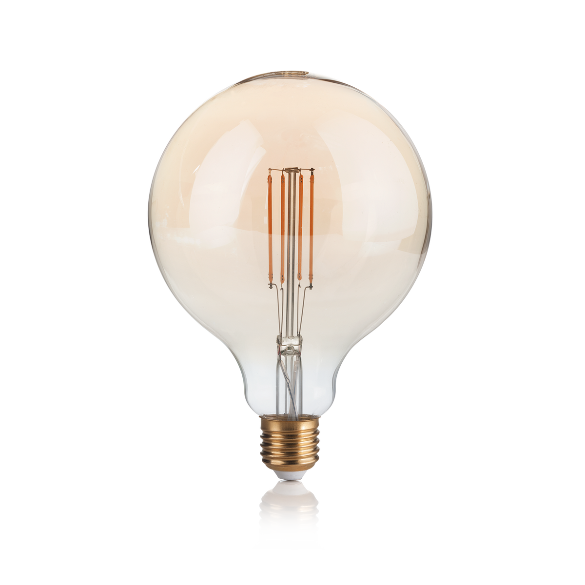 Bec LED E27 sferic D125 4W 2200K CRI80 dimabil, chihlimbar