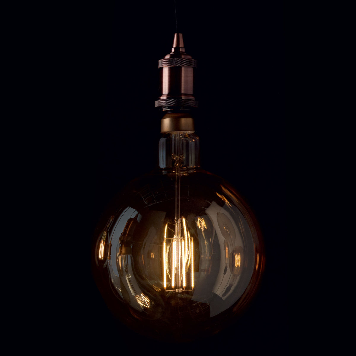 Bec LED E27 sferic D195 4W 2200K CRI80 dimabil, chihlimbar – ambient