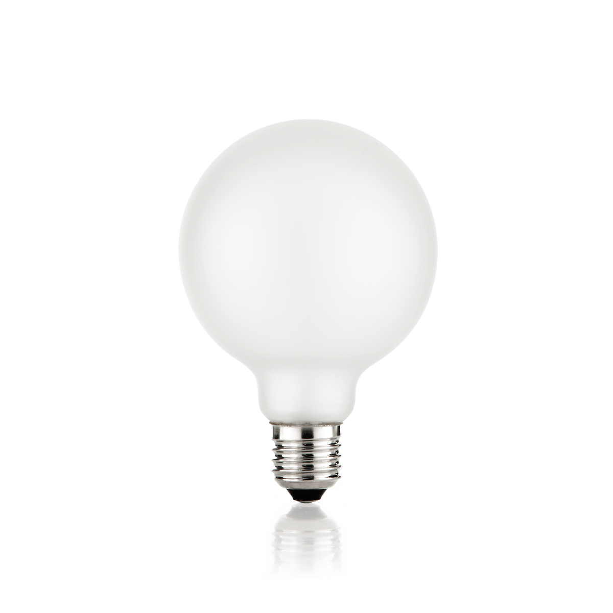 Bec LED E27 sferic D95 8W 3000K CRI80 dimabil, satinat integral