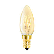 Bec LED Goldline lumânare, 3W, E14, ø 3,5 x 10 cm, set de 4