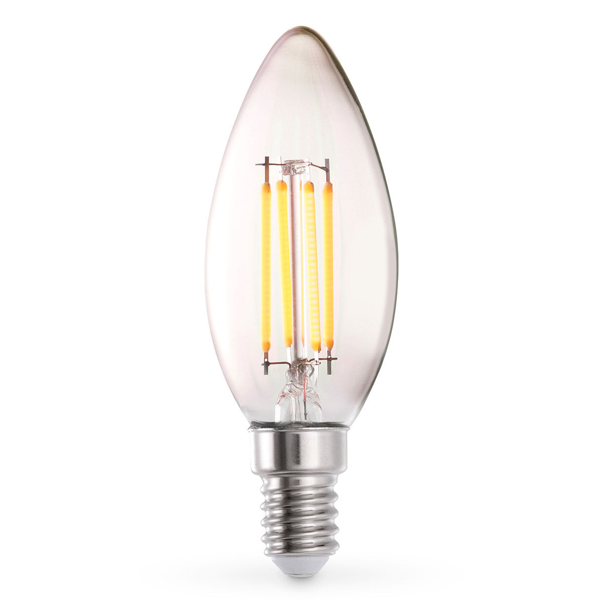 Bec LED lumânare C35, 4W, E14, set de 4