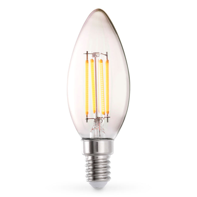 Bec LED lumânare C35, 4W, E14, set de 4