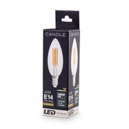 Bec LED lumânare C35, 4W, E14, set de 4