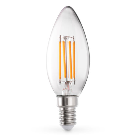 Bec LED lumânare C35, 4W, E14, set de 4