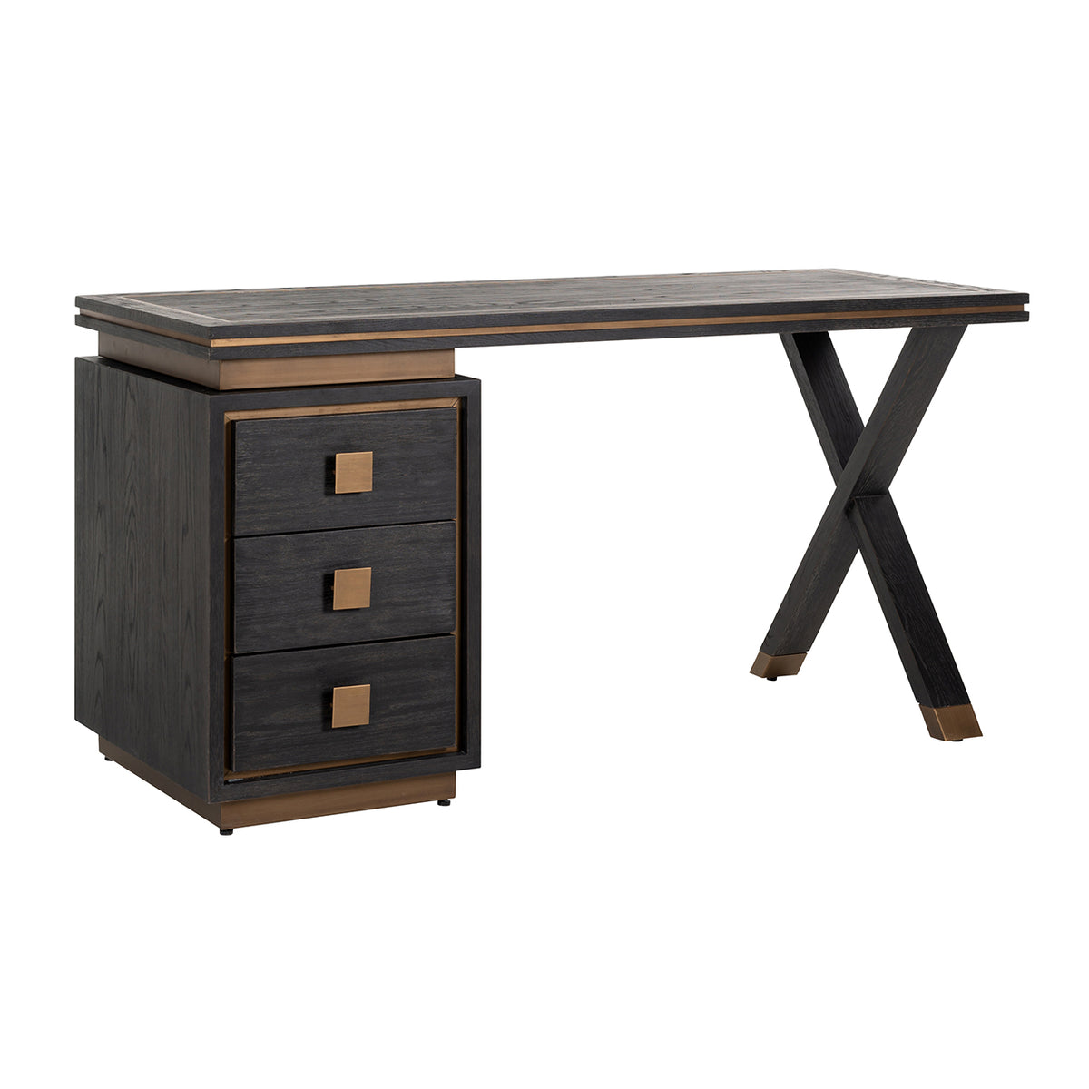 Birou Hunter, negru rustic
