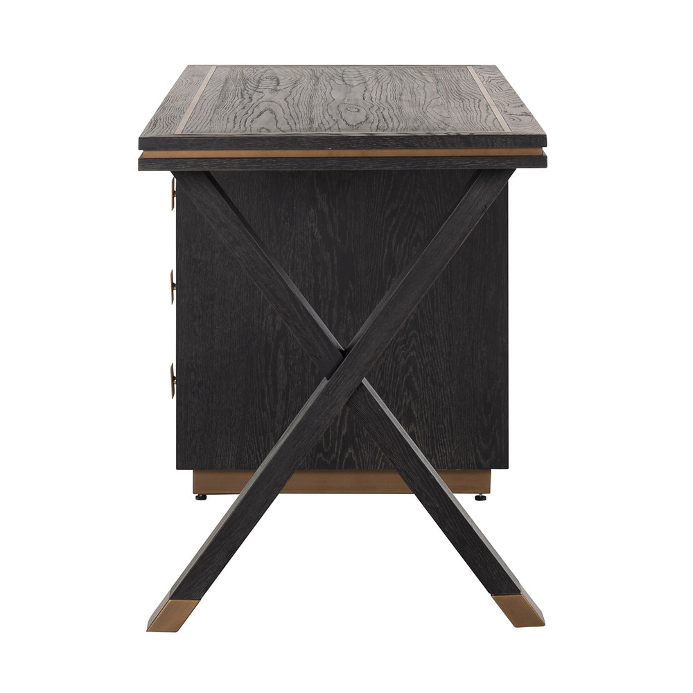 Birou Hunter, negru rustic